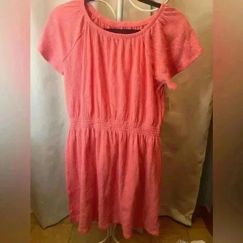 Gap Kids Smocked Flutter Dress Xxl 14-16 new with tags - Picture 2 of 6